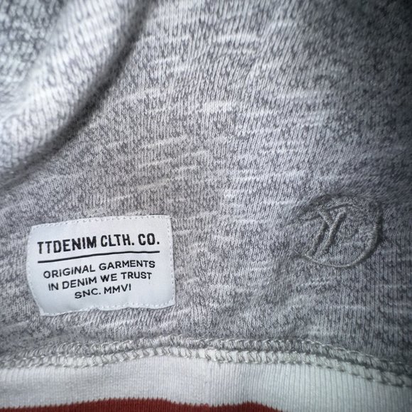 TOM TAILOR DENIM Grey Male Zip-Up Sweatshirt - Picture 4 of 4